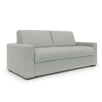 Divani.Store Sof&aacute; convertible con colch&oacute;n h20 cm 200 cm gris claro