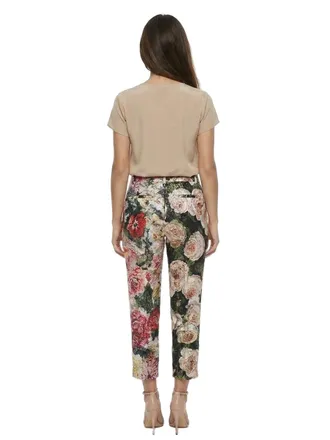 Dolce & Gabbana Floral-Print Cotton Trousers - Multicolor