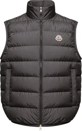 Moncler Moncler Contrin Down Vest, Men, Black, Size: 0