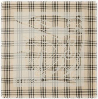 Burberry Sciarpa a quadri EKD - Marrone