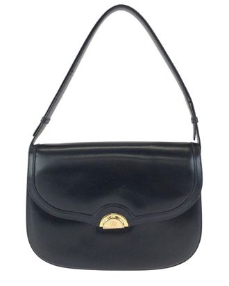 Gucci Black Leather Shoulder Bag (Authentic Pre-Loved)
