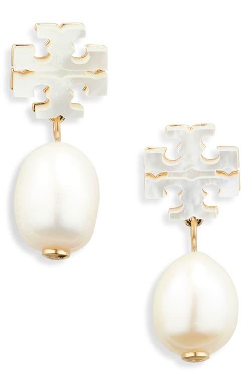 ピアス Tory Burch Ivory Pearls Earrings Kira Pearl Drop Earring: Women's Designer Earrings | Tory Burch
