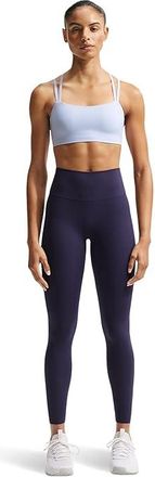 Nike Dri-FIT Zenvy Strappy Light Support Padded Sports Bra Womens Bra Hydrogen Blue/White : LG (US 12-14), Polyester/Spandex