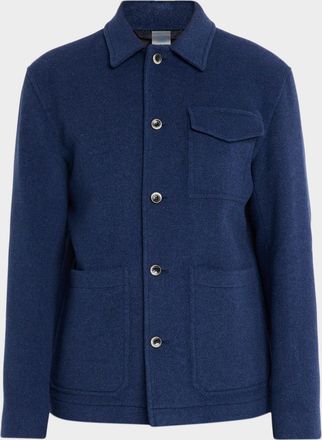 Herno Mens Field Jacket in Soft Recycled Wool