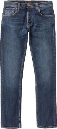 Nudie Jeans Grim Tim Jeans - Heren - Slim Fit Jeans - Blauw - W33 L32 - Katoen - Jeans