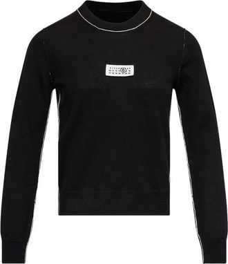 Maison Margiela Contrast-trimmed Wool Blend Knit Jumper