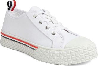 Thom Browne Collegiate Low Top Sneaker in White at Nordstrom, Size 12
