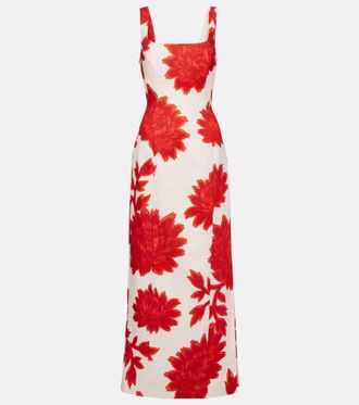 Sir. Floral linen maxi dress