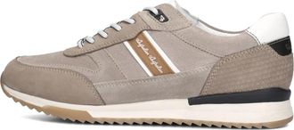 Australian Footware Taupe Lage Sneakers voor Heren - Heren - Sneakers - Veelkleurig - 44 EU - Leer - Schoenen