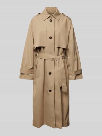 Jake*s Casual Trenchcoat mit Bindeg&uuml;rtel in Beige, Gr&ouml;&szlig;e 44