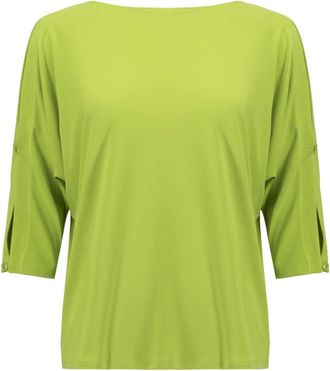 Joseph Ribkoff Stijlvolle Top met Uniek Ontwerp - Dames - T-shirts - Groen - XL - Tops