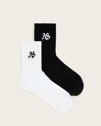 AllSaints Joss Gothic 2 Pack Socks