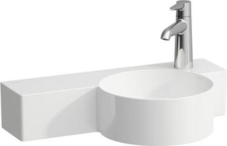 Laufen Laufen - Val Lavabo Con Enjuague Manual, 1 Agujero De Grifo A La
