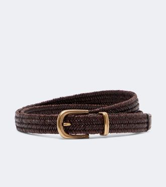Brunello Cucinelli Woven leather belt