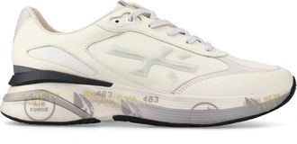 Premiata Sneakers, male, White, 9 UK, White Trainers with Ice-Gray Trim