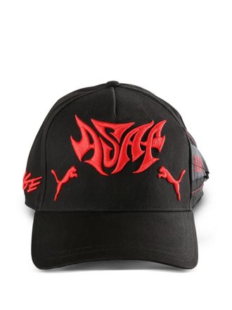 Puma x A$AP ROCKY embroidered baseball cap - unisex - Cotton/Cotton/Polyester - One Size - Black