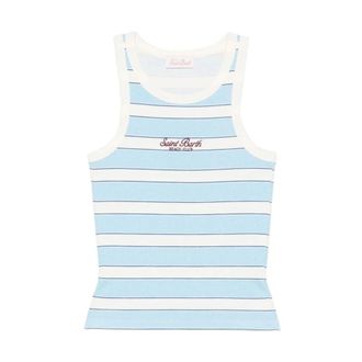 MC2 Saint Barth Sleeveless Tops, female, Multicolor, Size: XS Ada Rib Tank Top