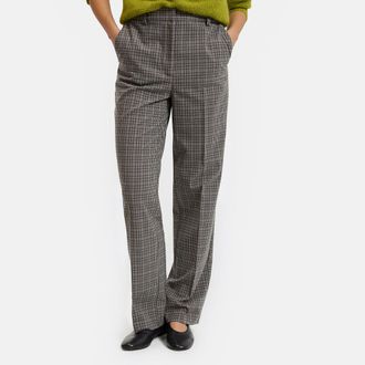 La Redoute Collections Rechte geruite broek