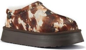 Australia Luxe Cosy Genuine Shearling & Calf Hair Clog in Splat at Nordstrom Rack, Size 10