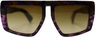 Miu Miu Pre-owned Womens Miu Miu Tortoiseshell Oversized Sunglasses in Multicolor Acetate - Multicolour - One Size