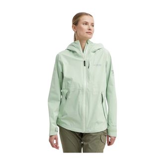 Columbia Ampli-Dry II Shell - Dames - Regenjassen - Groen - XS - Polyester - Fitness