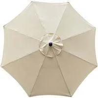 OEM Funda Para Sombrilla, 8 Varillas, 3 M, Impermeable, Resistente A Los Rayos Uv, Tela De Repuesto, Para Patio, Uso Exterior, Terraza, Beige