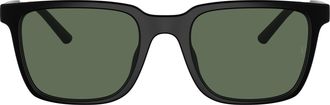 Oliver Peoples 0ov5553su Classic Rectangular Sunglasses with Metallic Accents