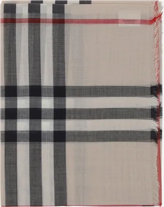 Burberry Sciarpa in seta e lana Woman UNI