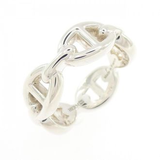 Herm&egrave;s Silver 925 Band Ring (Pre-Owned)