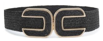 Lascana Tailleng&uuml;rtel LASCANA Stretchg&uuml;rtel, Schmuckg&uuml;rtel, Damen, Gr. 105, blau (schwarz), Materialmix, unifarben, G&uuml;rtel Tailleng&uuml;rtel, elastischer G&uuml;rtel f