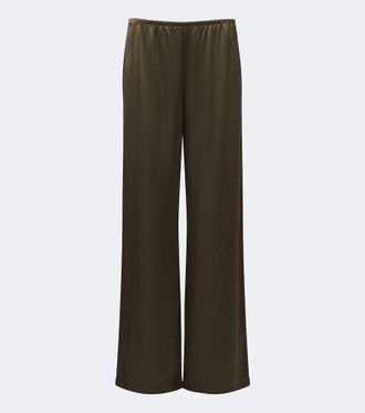 Leset Barb satin wide-leg pants