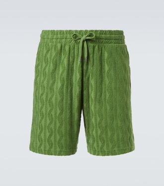 Frescobol Carioca Augusto cotton-blend terry shorts