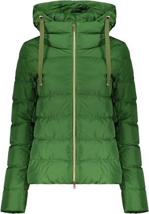 Herno Donsjack met capuchon en rits - Dames - Gewatteerde jassen - Groen - XS - Jassen