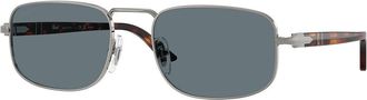 Persol PO1027S Polarized 513/3R Mens Sunglasses Gunmetal Size 56