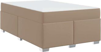 vidaXL Vidaxl - Estructura De Cama Capuchino 120 X 190 Cm Cuero Sint&eacute;tico