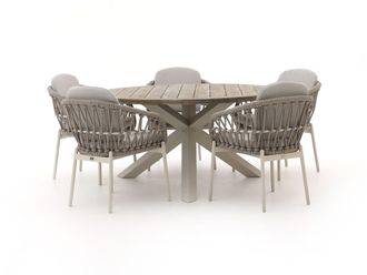Bellagio la vita attrattiva Bellagio Cupello/ROUGH-Y &oslash; 150cm dining tuinset 6-delig