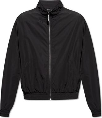 Palm Angels Jas met logo - Heren - Zomerjassen - Zwart - L - Katoen - Jassen