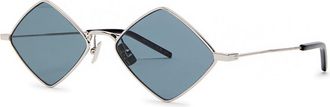 Saint Laurent Lisa Hexagon-frame Sunglasses - Blue - One Size