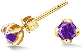 Dower & Hall 4mm Amethyst Orissa Studs