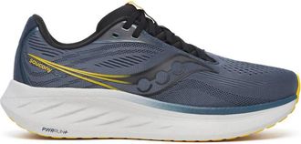 Saucony Mens Ride 18 Shoes In Dusk/pollen