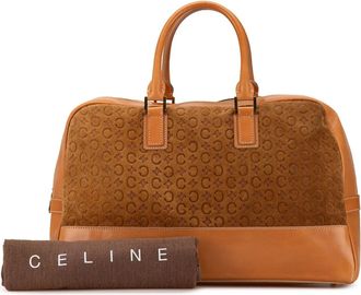 Celine Crossbody Bags - 2000 Suede C Macadam Handbag - Gr. unisize - in Braun - für Damen