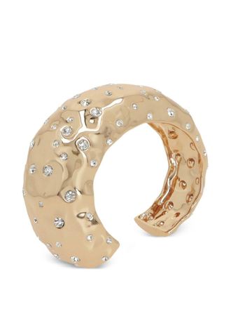 Self Portrait Mottled Gold Crystal Bangle