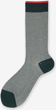 Alto Milano Gemusterte Socken aus Baumwolle und Kaschmir Boby