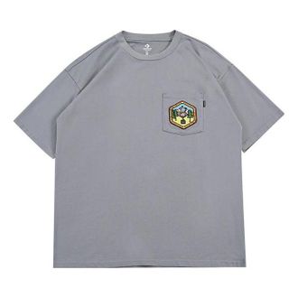 Converse Pocket Logo T-Shirt Grey 10025881-A03