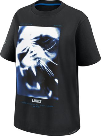 Nike Detroit Lions Rivalries Collection Essential Boyfriend Nike Womens NFL T-Shirt in Black | 06EL0B9B9J-WYY