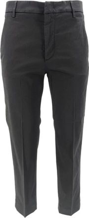 Dondup Slim-fit broek - Dames - Slim Fit Broeken - Zwart - W25 - Katoen - Broeken