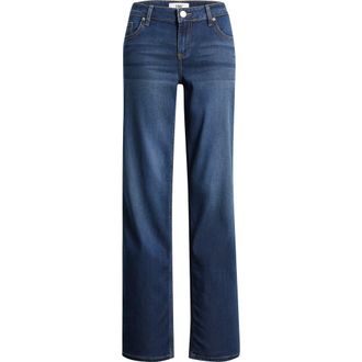 YMI Britney Low Rise Wide Leg Jeans in Dark Blue at Nordstrom, Size 13