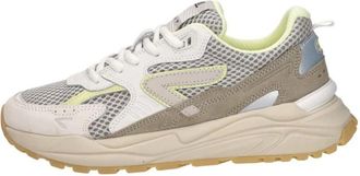 HUB Grid M46 Sneakers Laag - Dames - Sneakers - Veelkleurig - 38 EU - Leer - Schoenen