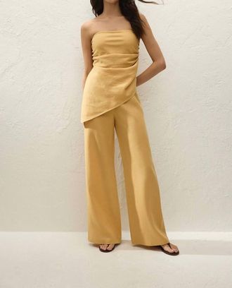 Faithfull The Brand Nera Strapless Top In Marigold