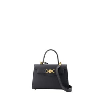 Versace Mini Medusa '95 Leather Top Handle Bag for Women in Black